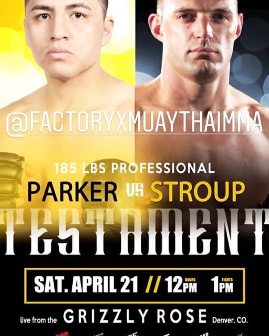 Adam Stroup is returning to the Sparta Combat League cage 4/21! Support Adam by buying tickets from him!
