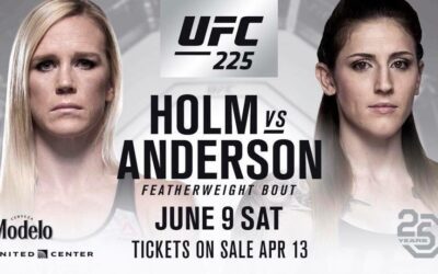 Joining Anthony on UFC Chicago is MEGAN ANDERSON VS HOLLY HOLM!!!!