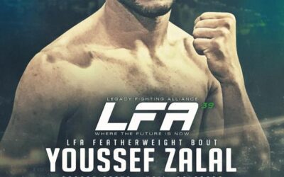 Youssef Zalal FIGHT ANNOUNCEMENT! Youssef returns to the LFA: Legacy Fighting Alliance cage on 5/4 live from Vail, Colorado! Watch live on AXS TV Fights or buy tickets Cagetix.com!
