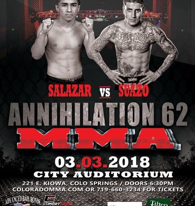 Mario Suazo’s first fight as an FX’er is set for No Mercy Extreme Fighting 3/3 in Colorado Springs!
