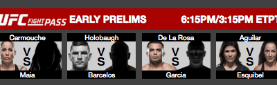 Be sure to watch Mark De La Rosa’s return to the octagon on Saturday, July 14th, LIVE on UFC Fight Pass!