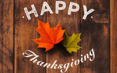 Thanksgiving schedule: