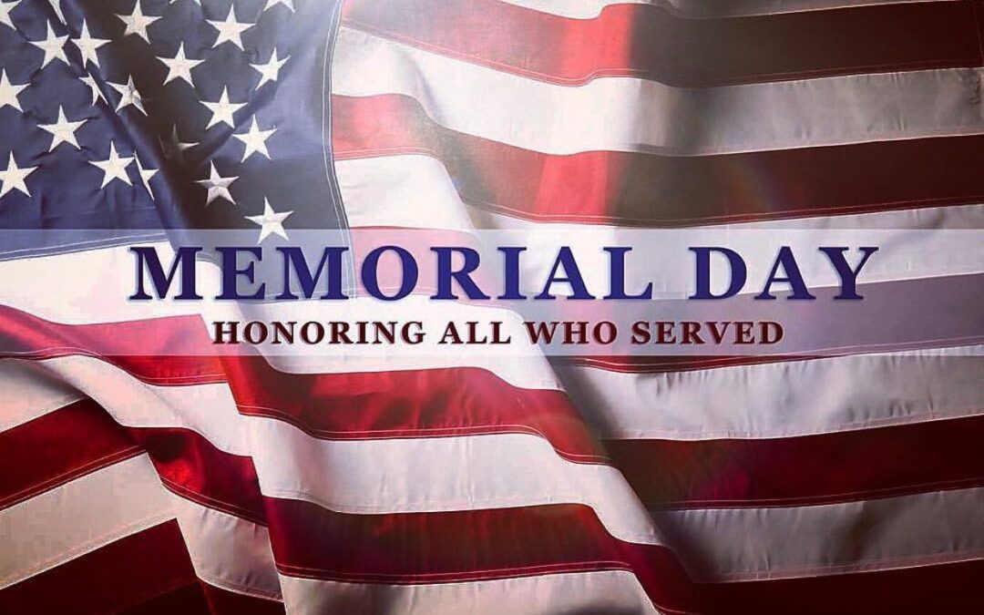 MEMORIAL DAY SCHEDULE: