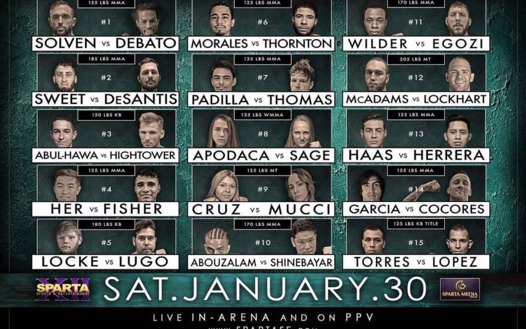 FIGHT WEEK FOR TODD DEBATO, OSCAR HERRERA, ALEXIS APODACA AND JOEY GARCIA!!!