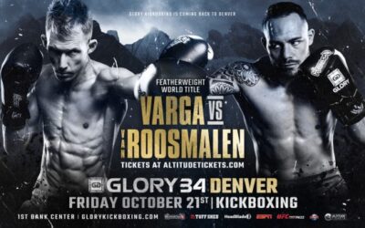 Dustin Jacoby fans!!! Dustin will be fighting for GLORY again in DENVER 10/21 at the 1stBank Center!