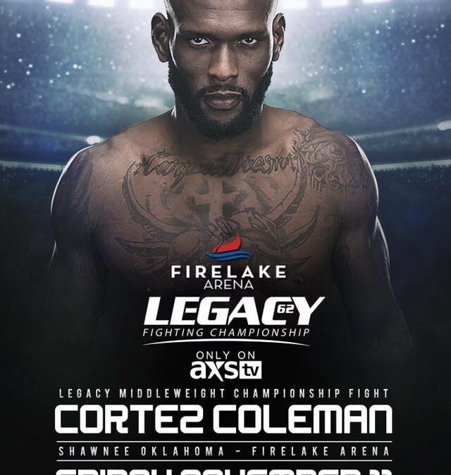 Cortez fights for the Legacy Middleweight Title 11/11!