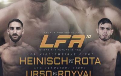 Ian Heinisch and Brandon Royval will be the LFA MAIN and CO-MAIN EVENTS on 4/21!