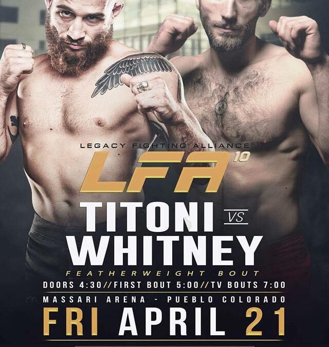 Be sure to get tickets from Jordan for his next fight for LFA/TSE 4/21!