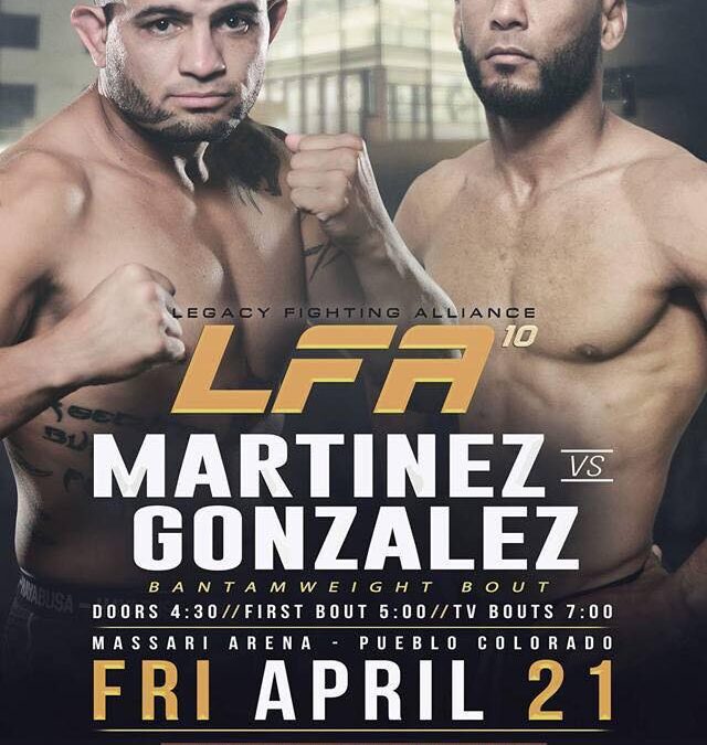 Adam will fight for LFA 4/21 live from Pueblo!