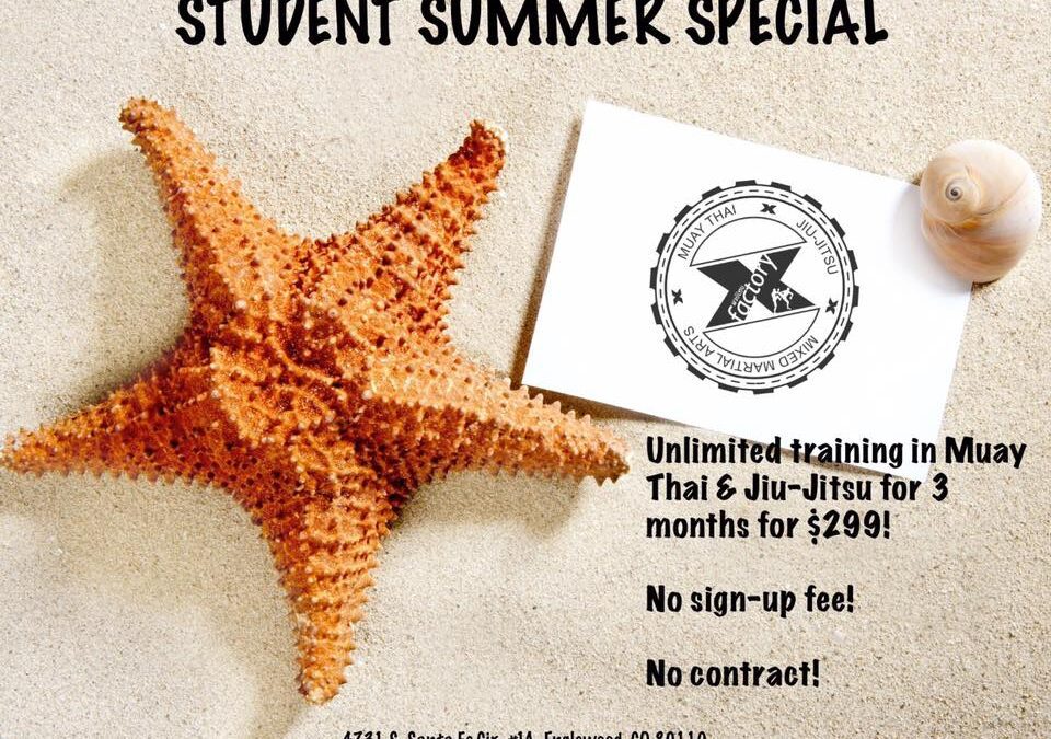 Take advantage of our summer special!