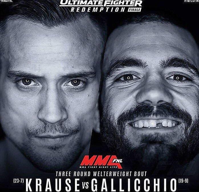 It’s OFFICIAL! James Krause vs Tom Gallicchio 7/7 on the TUF finale!