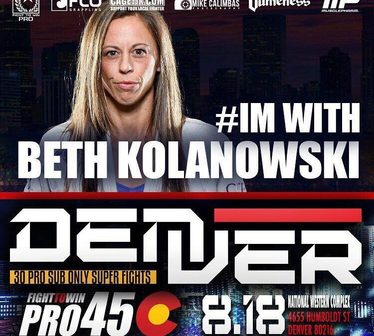 We’re with Coach Beth for her F2W BJJ PRO 8/18 at the National Western Complex!