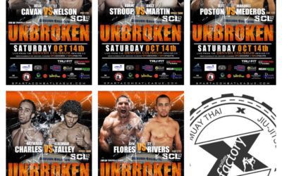 We have 7 guys on the 10/14 SCL card: Cavan, Stroup, Ty, MarQuel, Tim, Jeremiah and Mario!!!