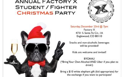 Attention all FX students and fighters! Here are the details for our annual Christmas party!