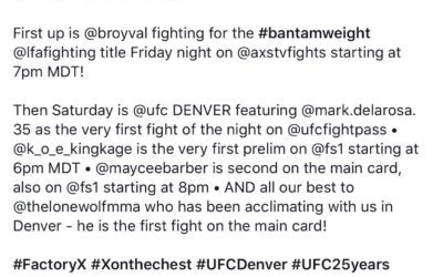 FIGHT WEEK TIMES 4!